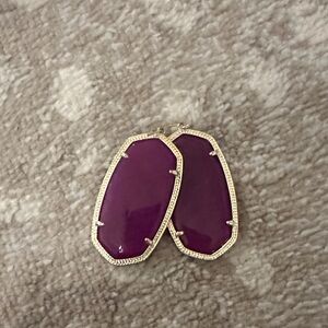 Kendra Scott Purple Statement Earrings
